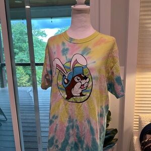BUC-EES Easter Tye Dye 'But Did You Dye' Top-Size L